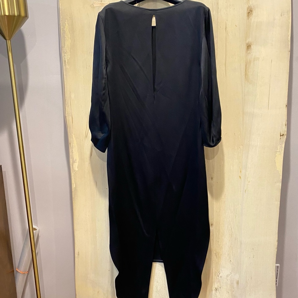 Khaite Everyday Silky Dress in Black - Picture 6 of 9